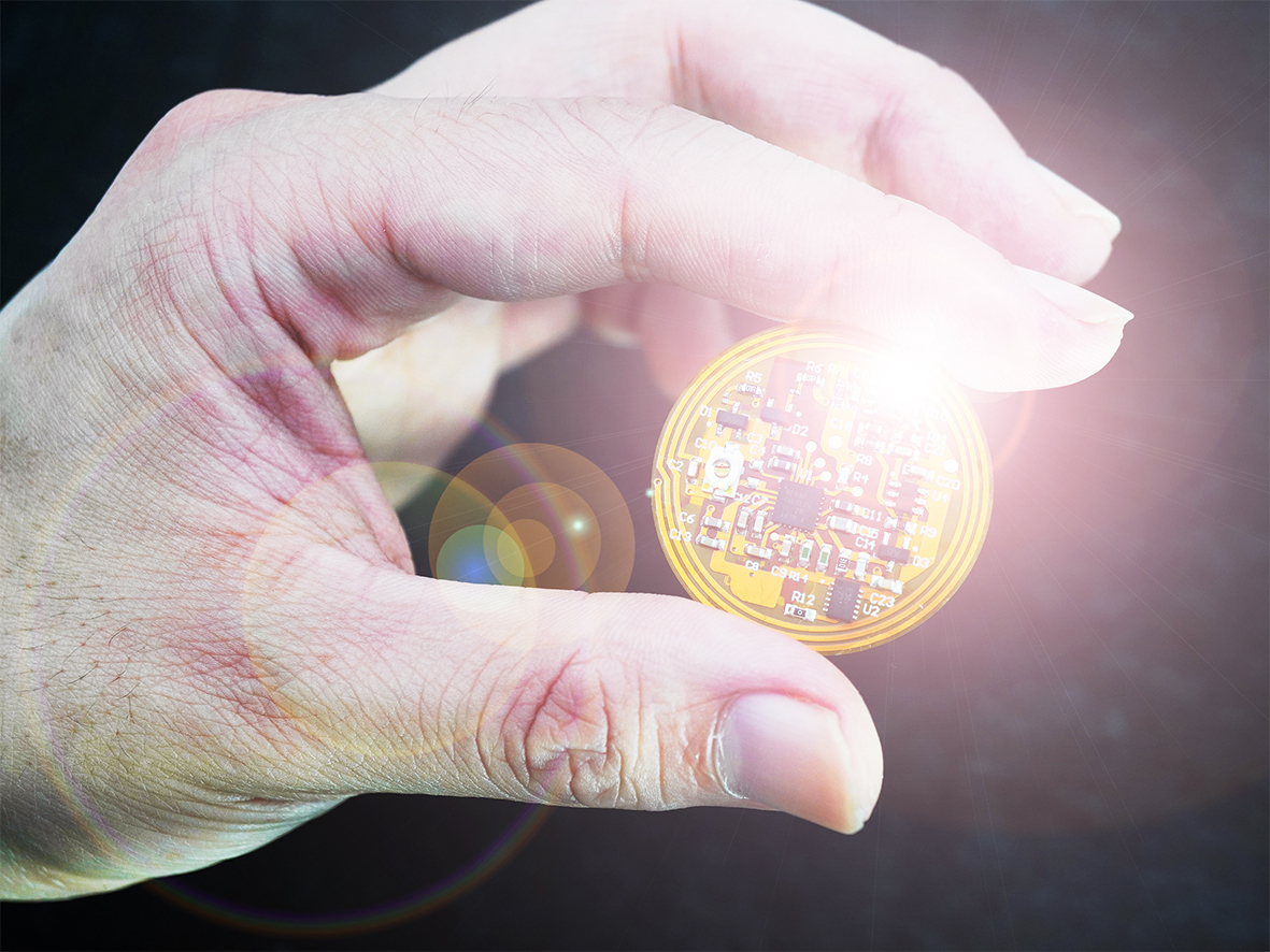 The device - circuits, gel, and bacteria cargo all - can be freeze-dried for storage.