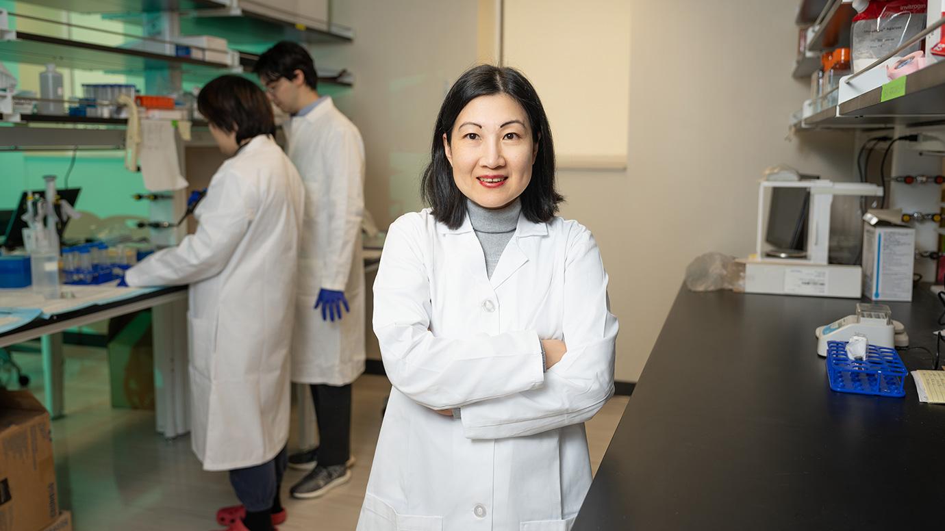Asst. Prof. Joyce Chen in her laboratory at the University of Chicago.