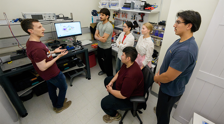Students in a lab 