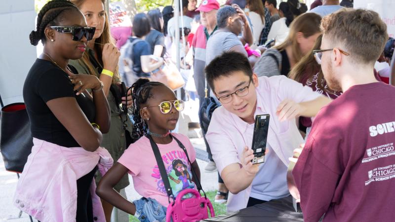 Volunteers and attendees at the 2023 South Side Science Festival.
