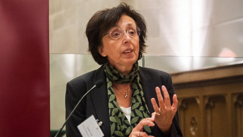 Giulia Galli at speaking event