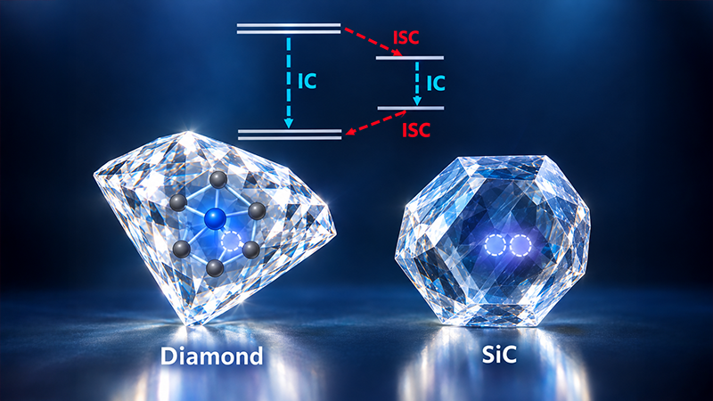Illustration with two diamonds