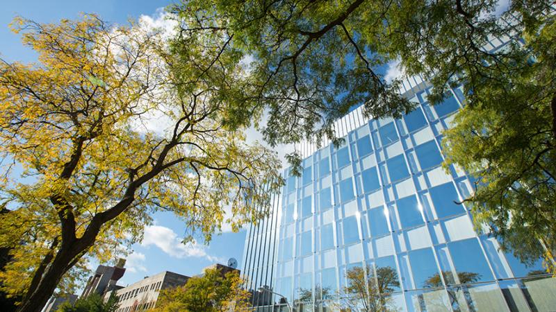 Eckhardt Research Center in fall