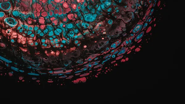 A mockup of a cell on a black background