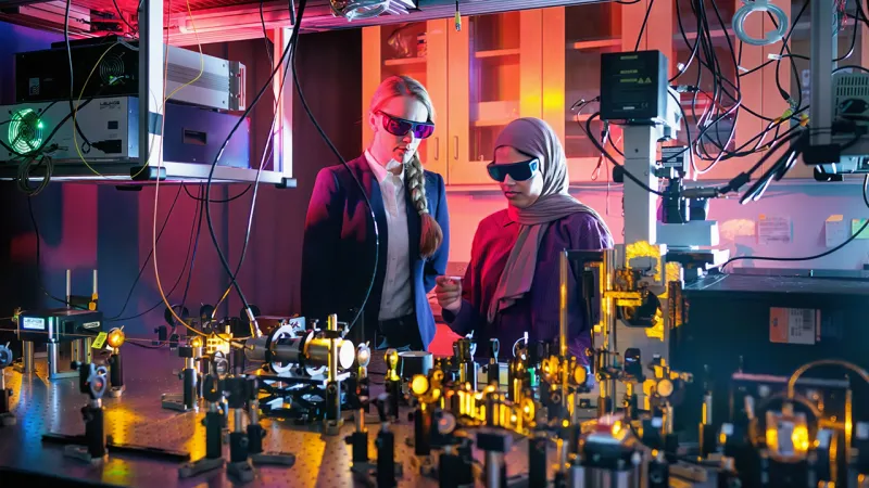 Optics table laboratory
