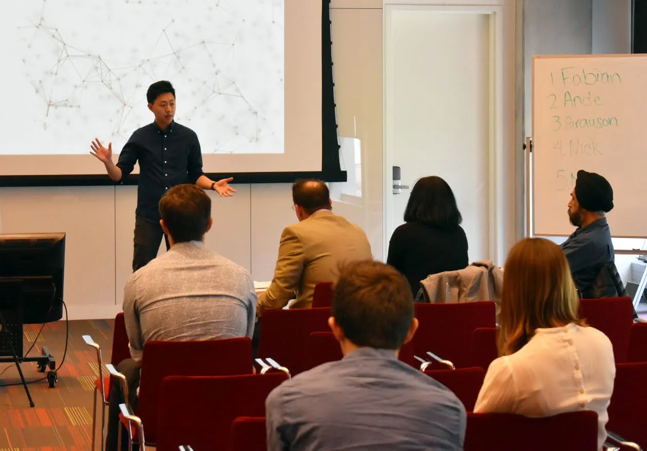 PME student participating in industry communications course
