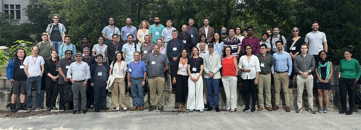 Group shot of people outside ERC