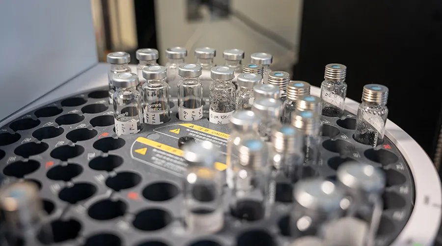 Samples of materials for battery testing